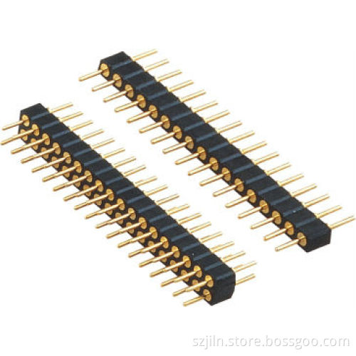 2.54(0.100')round pin 5 pin female header connector with single dual row